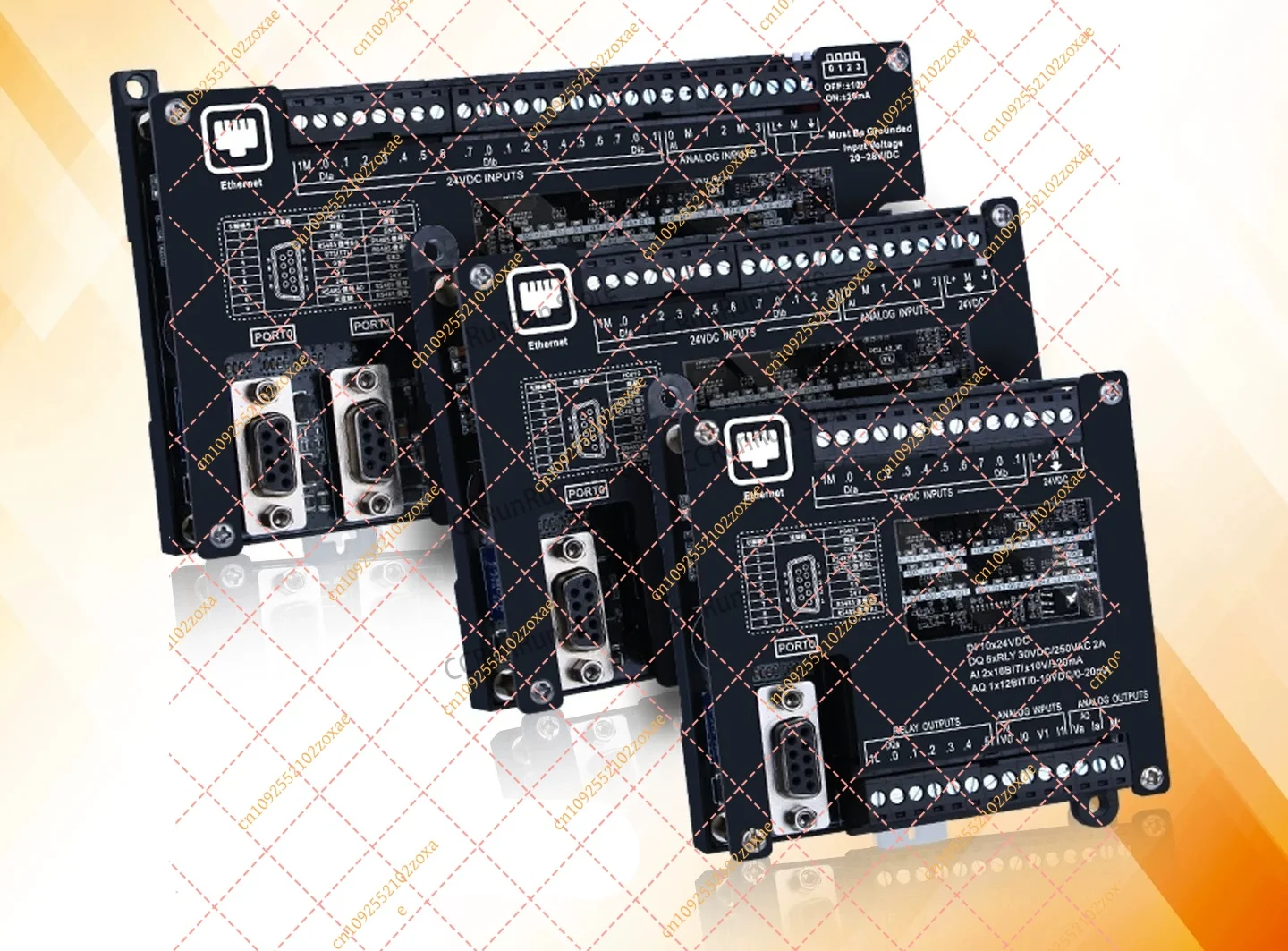 PLC Controller Board Compatible with Siemens Smart 200 PLC SR20 SR30 SR40 Ethernet Port Industrial Grade with Network Cable
