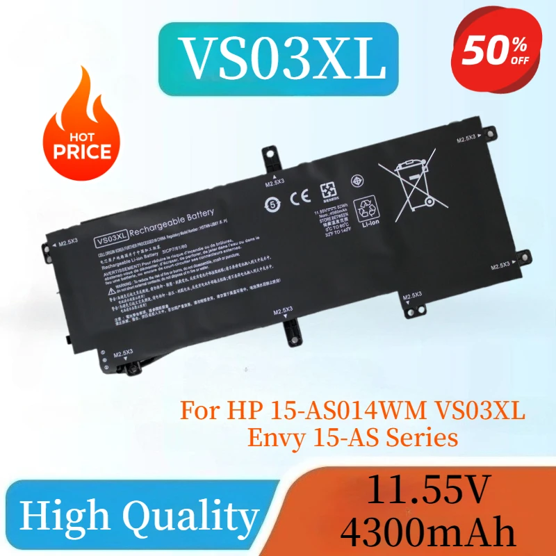 Neue 11,55 V VS03XL Laptop batterie Für HP Envy 15-as000 as014wm as091ms as100 as101ng HSTNN-UB6Y 849047-541 849313-850 TPN-I125