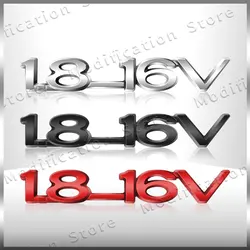 3D Chrome Metal 1.8-16V Emblem Rear Trunk Tailgate Badge Sticker Decor For Opel ZAFIRA ASTRA-1.6 Optima Corsa Vectra Insignia