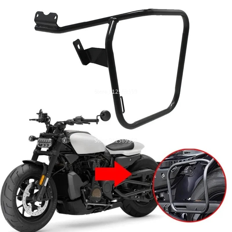 Motorcycle Left Saddlebag Support Guard Bars Side Mounts Brackets For Sportster S RH1250S 1250S 2021 2022 Side Mounts Brackets