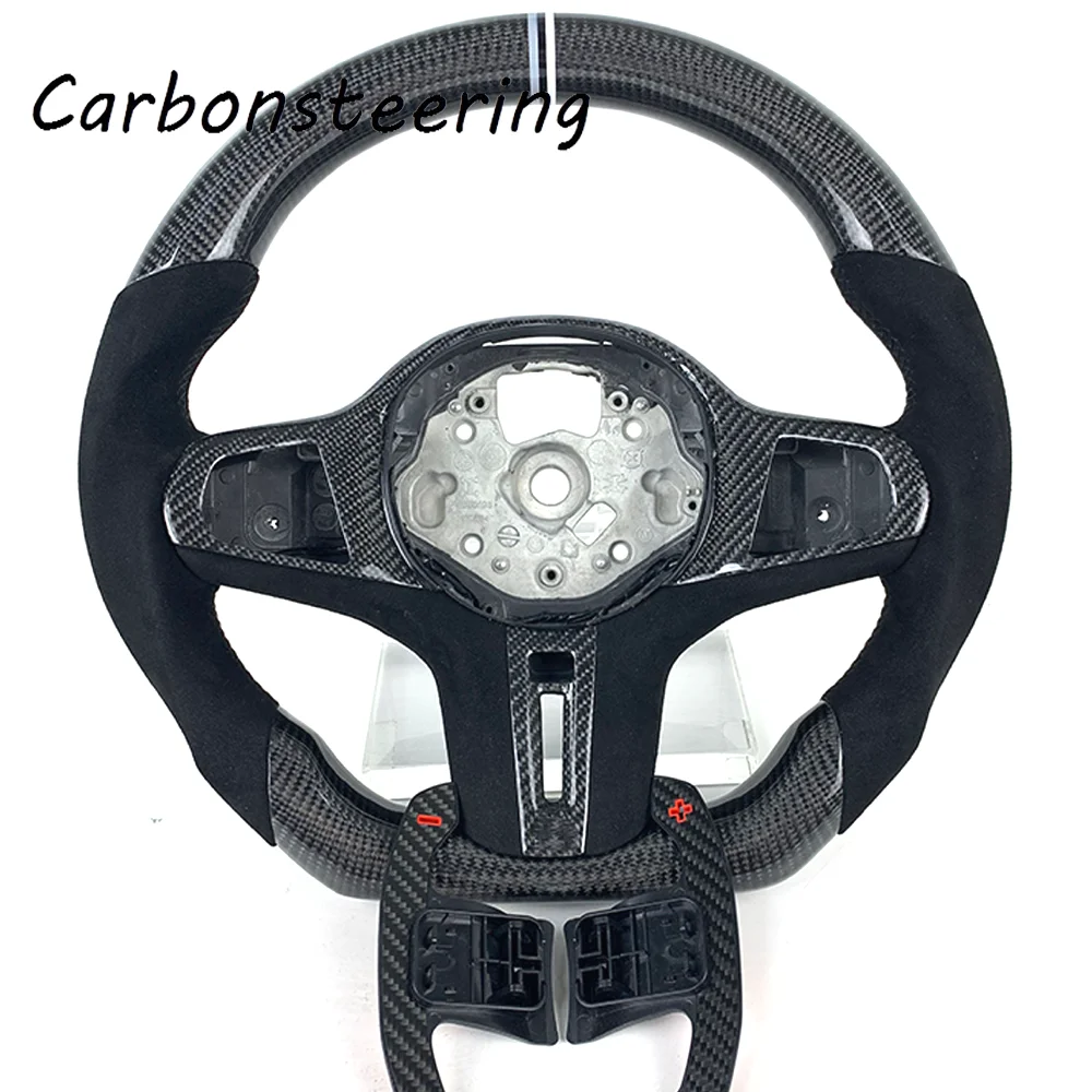 Cars Accessories Customized Forged Carbon Fiber Car Steering Wheel For BMW G20 G30 G80 3 4 M Series 320i 325i 330i M3 M4 G10 G82