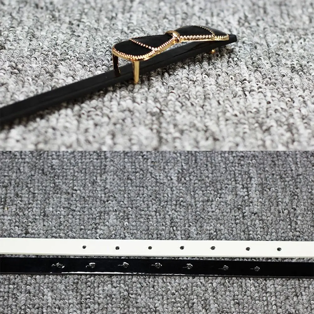 New PU Leather Woman Belt Simple Style Durable Thin Waist Strap Solid Color Women Waistband for Jacket Jeans Decoration
