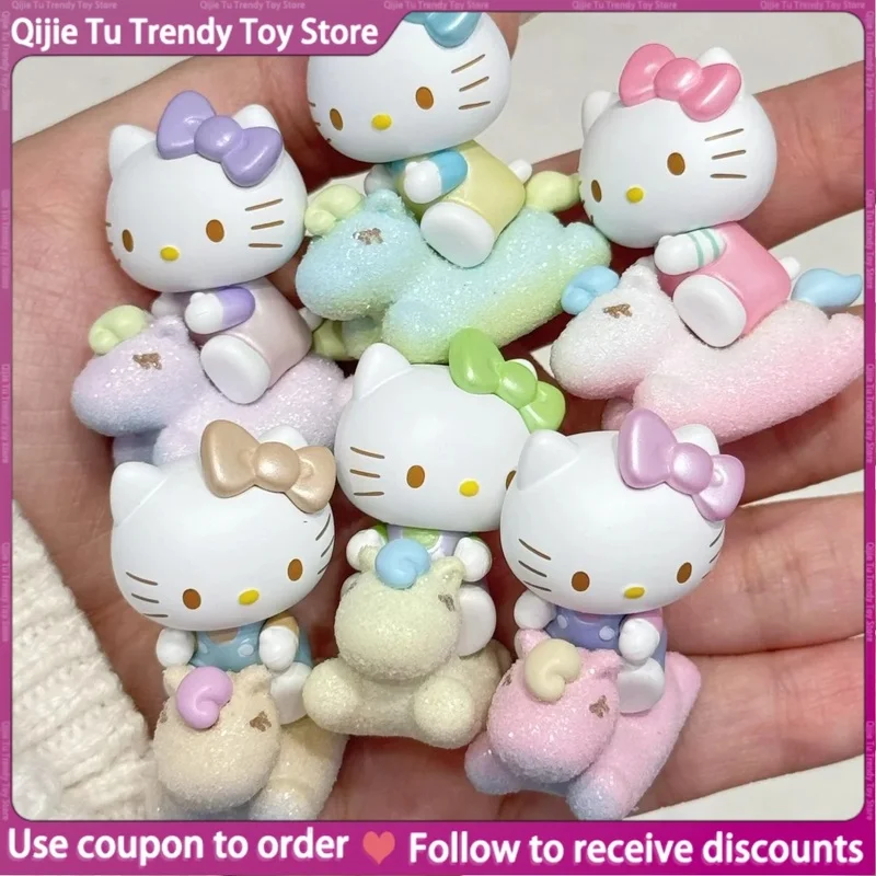 

Hello-Kitty детский пони, милая фасоль, милая деталь, слепая сумка, подтвержденная модель, фигурка девушки, милый подарок, праздничное украшение-сюрприз