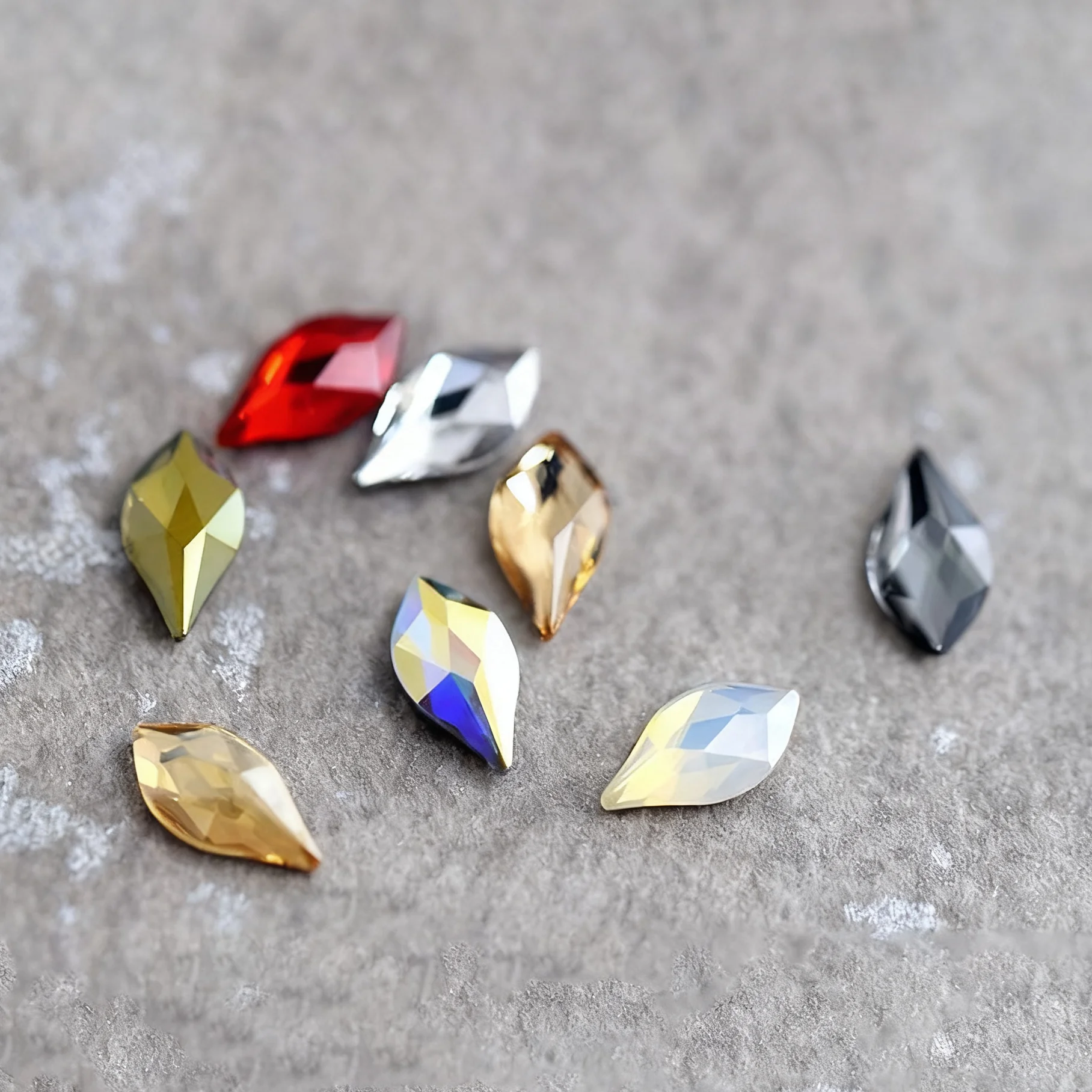 Genuine 2205 Flame flat back no hotfix rhinestones Nails Salon Decoration for nail art DIY jewelry decorate clothing