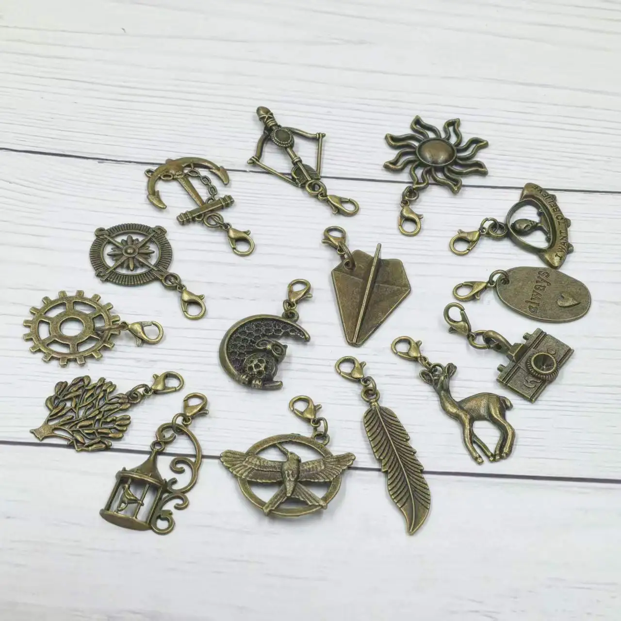 100PCS Mixed Random Shape New Charm Pendants 30-60mm DIY Crafts Jewelry Accessories Creative Handmade Supplies Materials Package