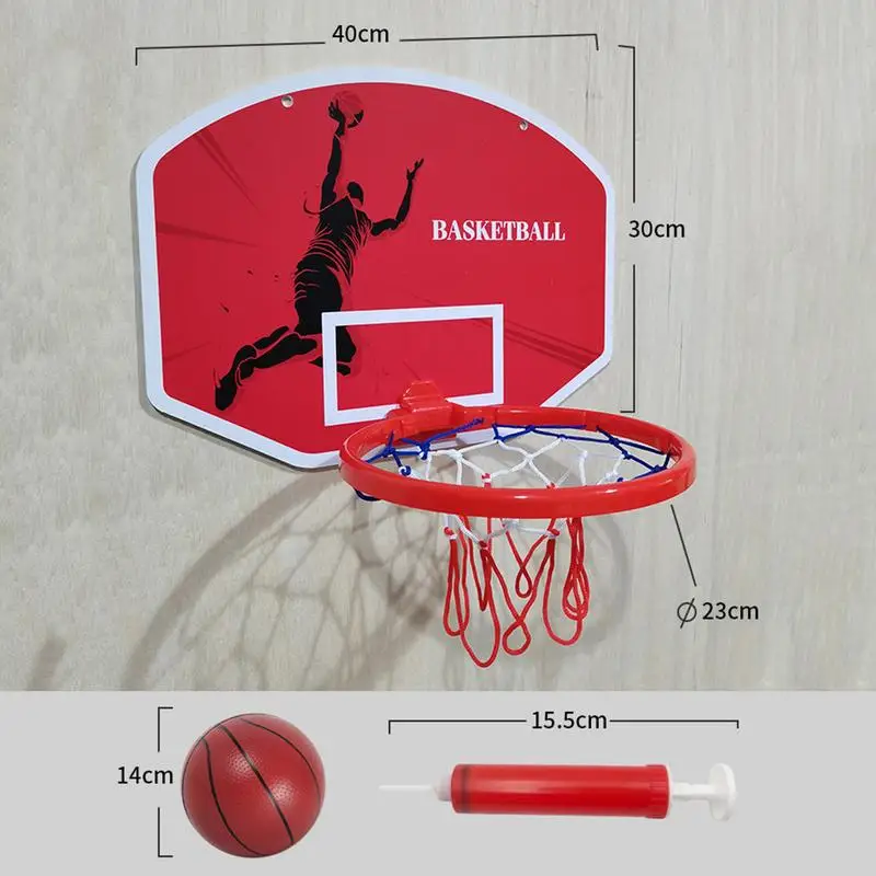 Indoor Outdoor Arcade Basketball Hoop Basketball Game For Kids Includes Punch Free Wall Mounted Basketball Frame For Basketball