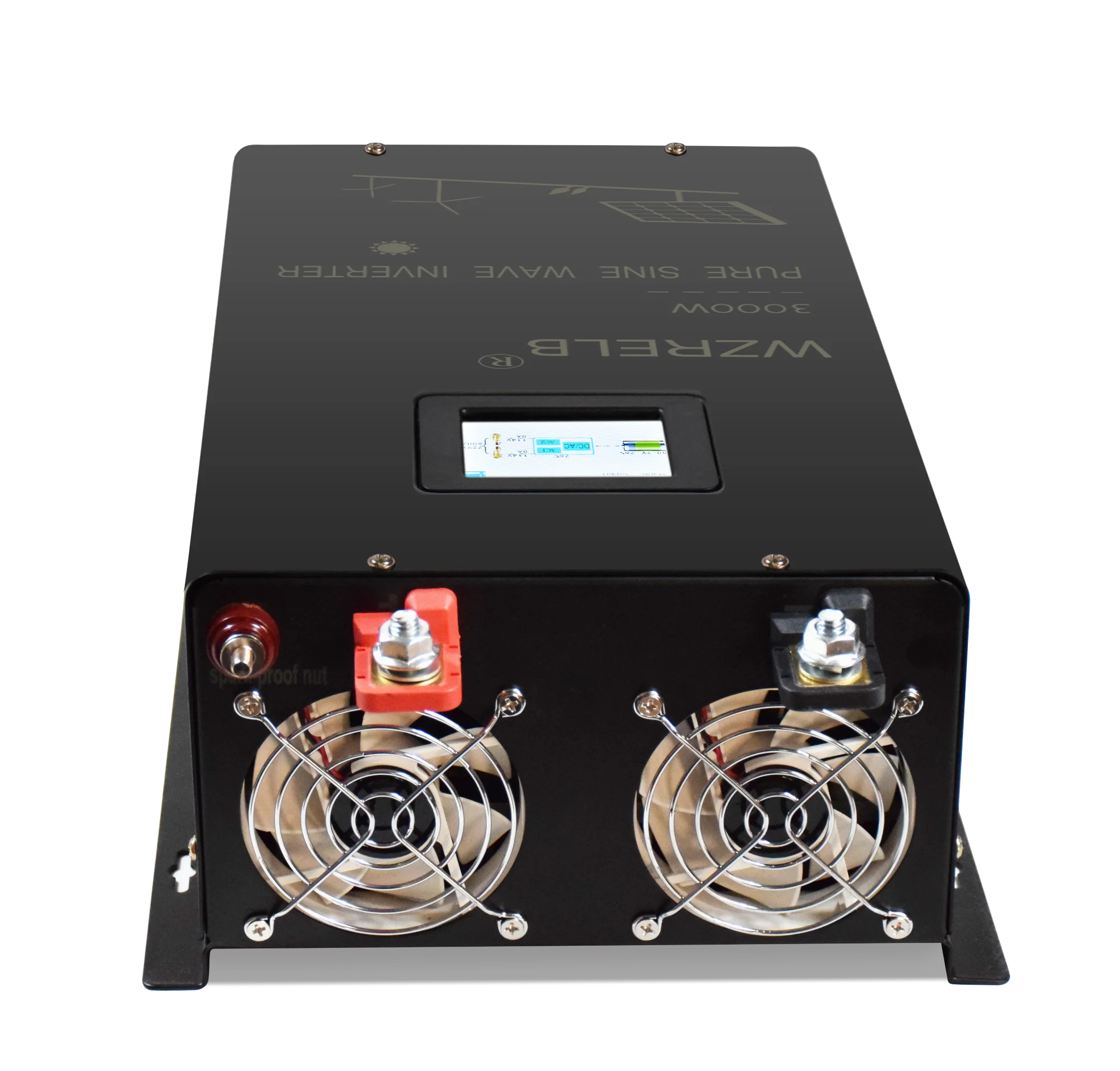 10KW Split-phase Pure Sine Wave Solar Inverter Monitor Screen 24/36/48V/72V DC to 110/220V,120/240V Pump Converter Wired Control