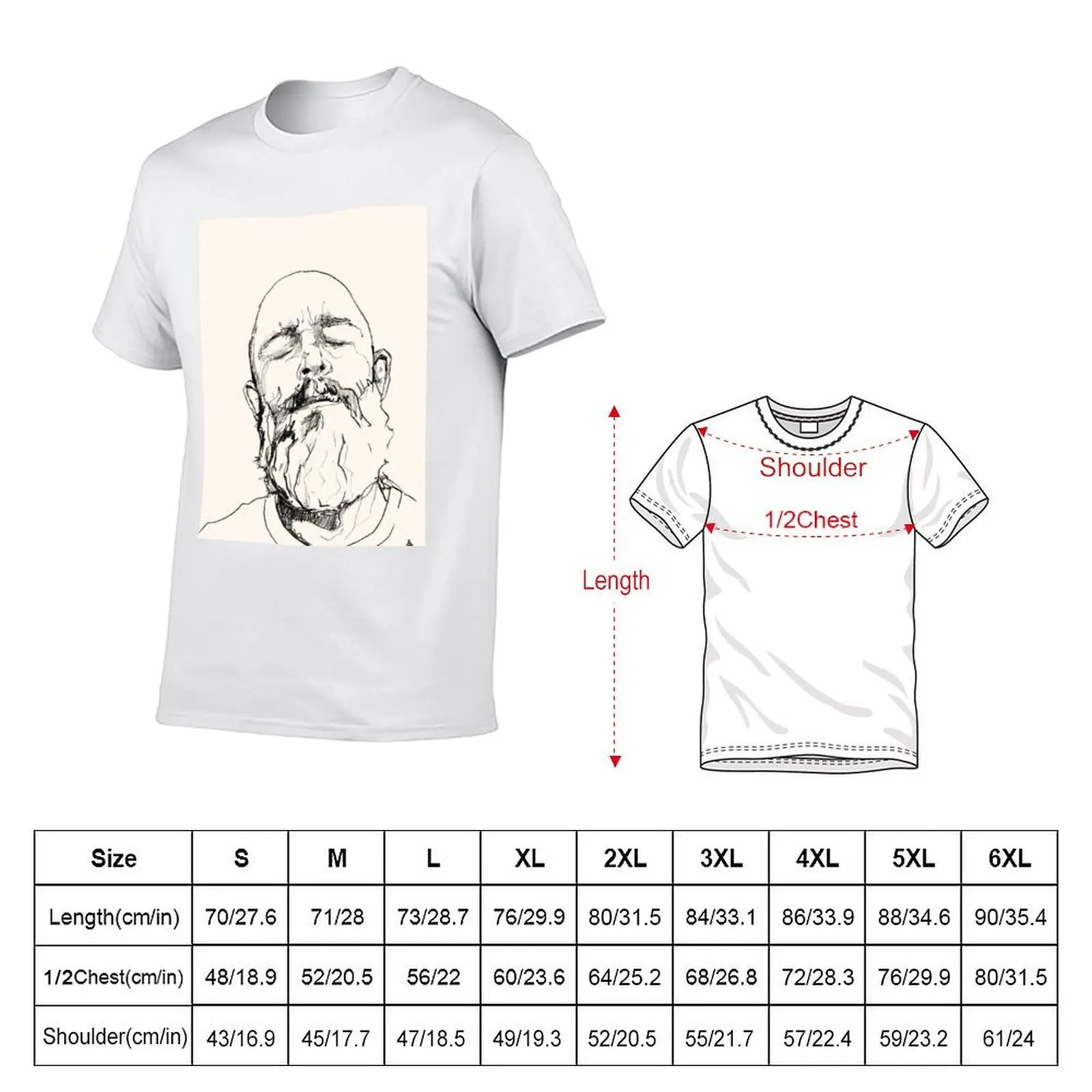 bearded beard man Shaolin martial kung fu relaxed relax bald barber T-Shirt new edition anime stuff funny t shirts men