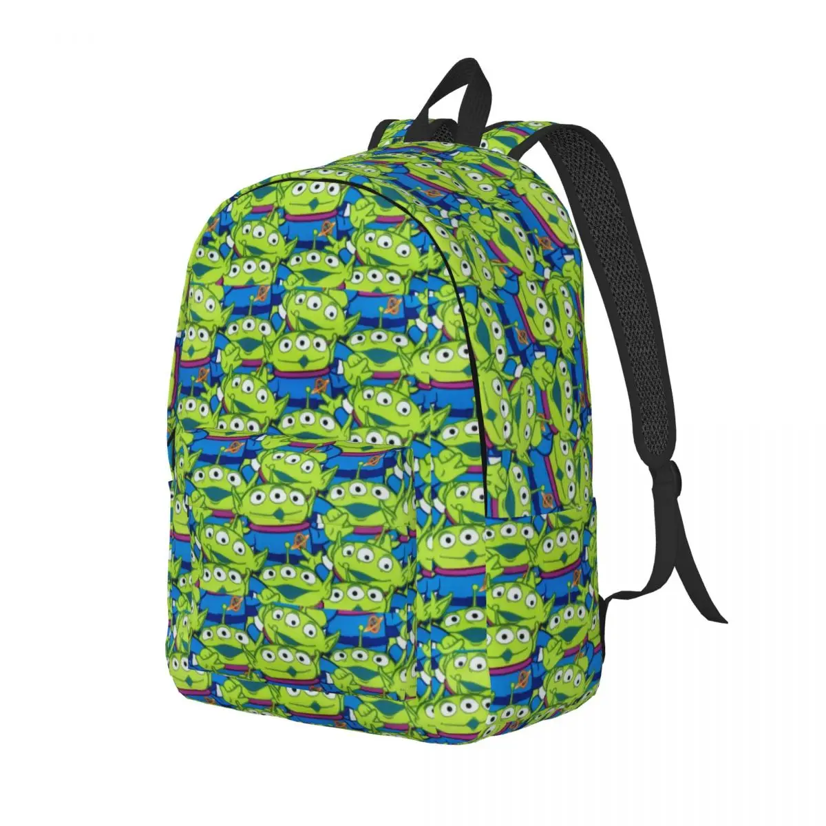 Custom Green Aliens Toy Story Laptop Backpack Women Men Casual Bookbag for School College Student Bags