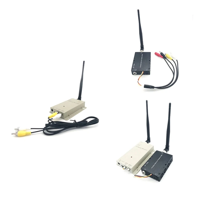 

1.2G 5W 1.2Ghz 5000MW Wireless AV Video Audio Transmitter With 1.2G Receiver High Gain Antenna Long Range