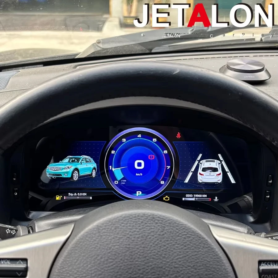 For Infiniti FX45 2004–2007 Digital Dashboard Instrument Cluster Virtual Cockpit Car Interior Upgrade GPS Speedometer Carplay