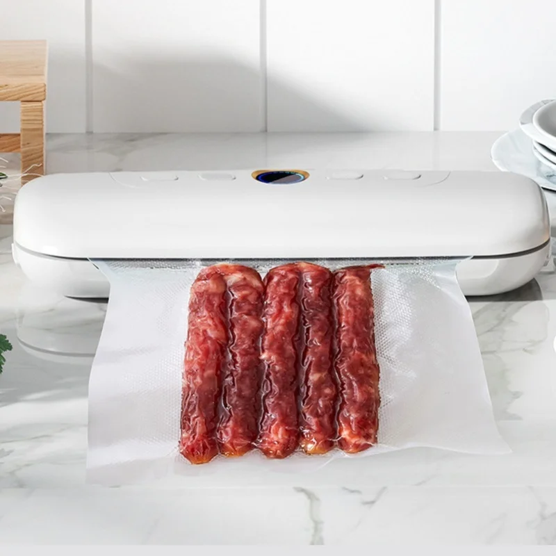 

Vacuum Sealer Machine 60kPa Suction Power Compact Automatic Food Sealer With External Vacuum System Dry Moist Modes EU Plug