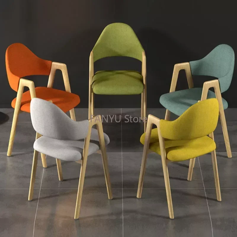 Salon Nordic Dining Chairs Office Leather Design Dining Chairs Modern Luxury Party Sillas Para Comedor Home Furniture WK50CY