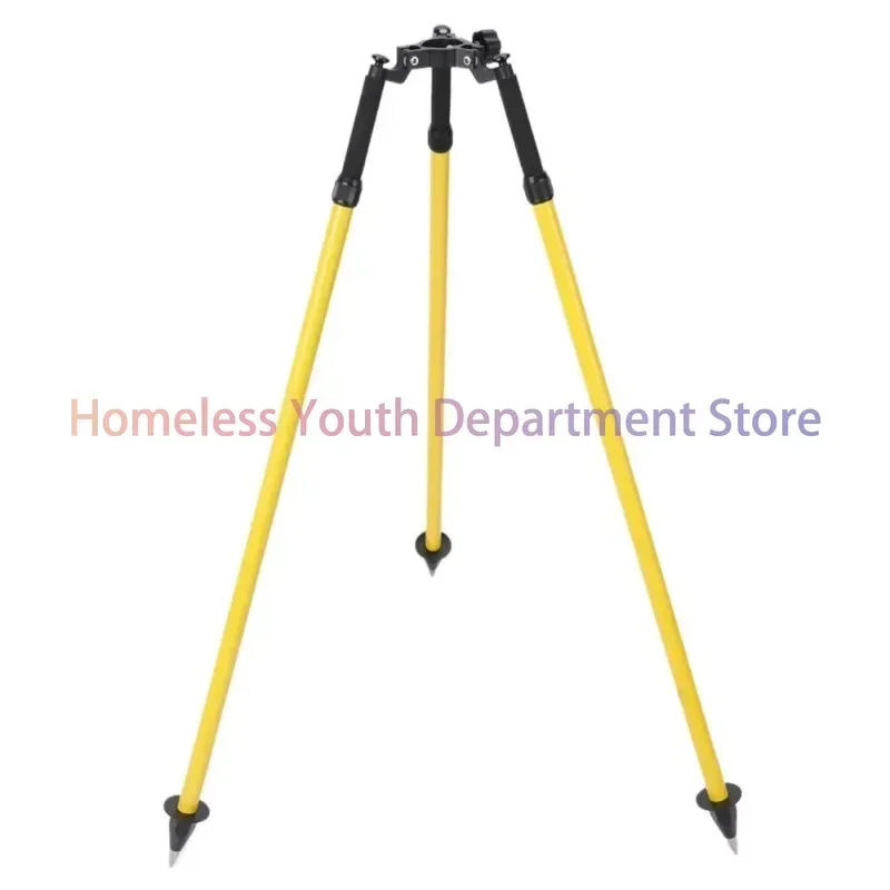 Yellow DZ33A Prism Pole Tripod for Land Surveying Equipment Thumb Release Stable and Durable Design