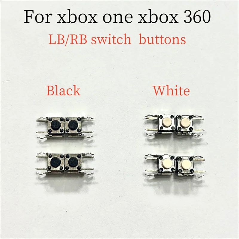 200 قطعة الأصلي الجديد أسود/أبيض LB RB التبديل الجزئي اللمس زر استبدال ل Xbox360 لوحدة تحكم Xboxone