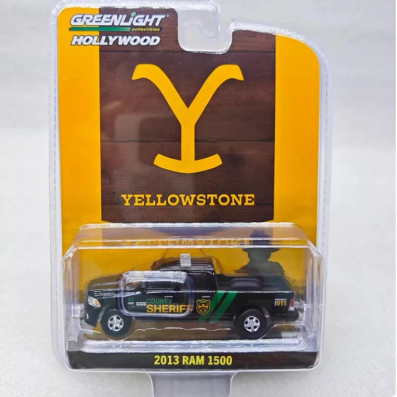 Greenlight Model Diecast 1:64 Scale 2013 Ram 1500-Yellowstone Alloy Simulation Car Model Collection Display Toy Gifts