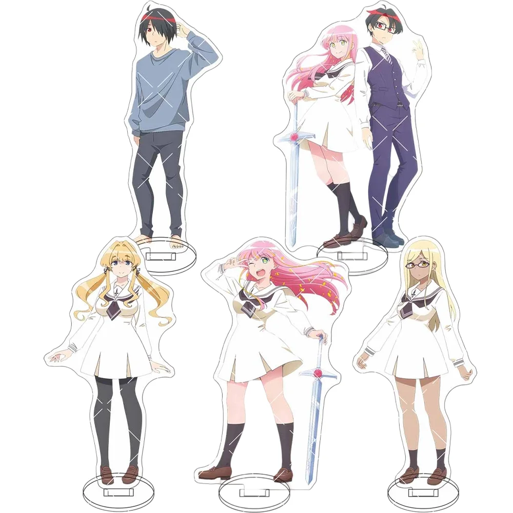 “Hanaori-san Wants to Have a Fight Even If She Reincarnates” 15cm Acrylic Stand keychain Ryuusei Narukami Ornament Birthday Gift