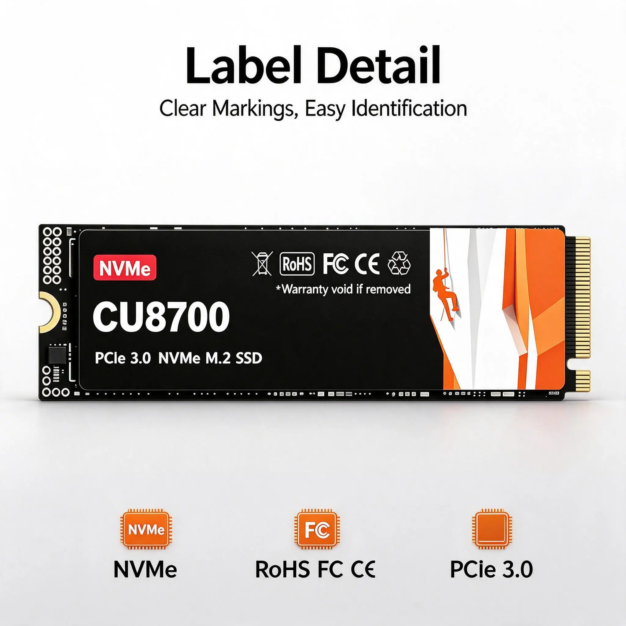 CU8700 M.2 NVMe Solid State Drive, 1TB/2TB/500GB/4TB, Fast Speed Storage, Laptop, PC, Desktop, Computer. Zenith Pro.