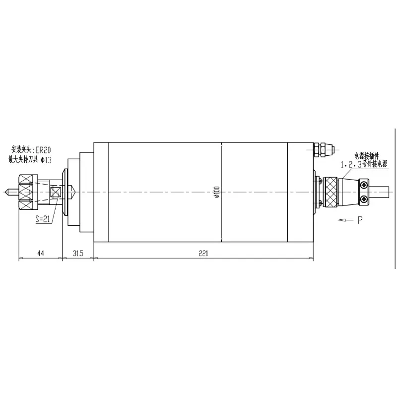 

Most Popular Cnc Motor Spindle 24000rpm 3kw 380/220v ER20 3.175-12.7mm