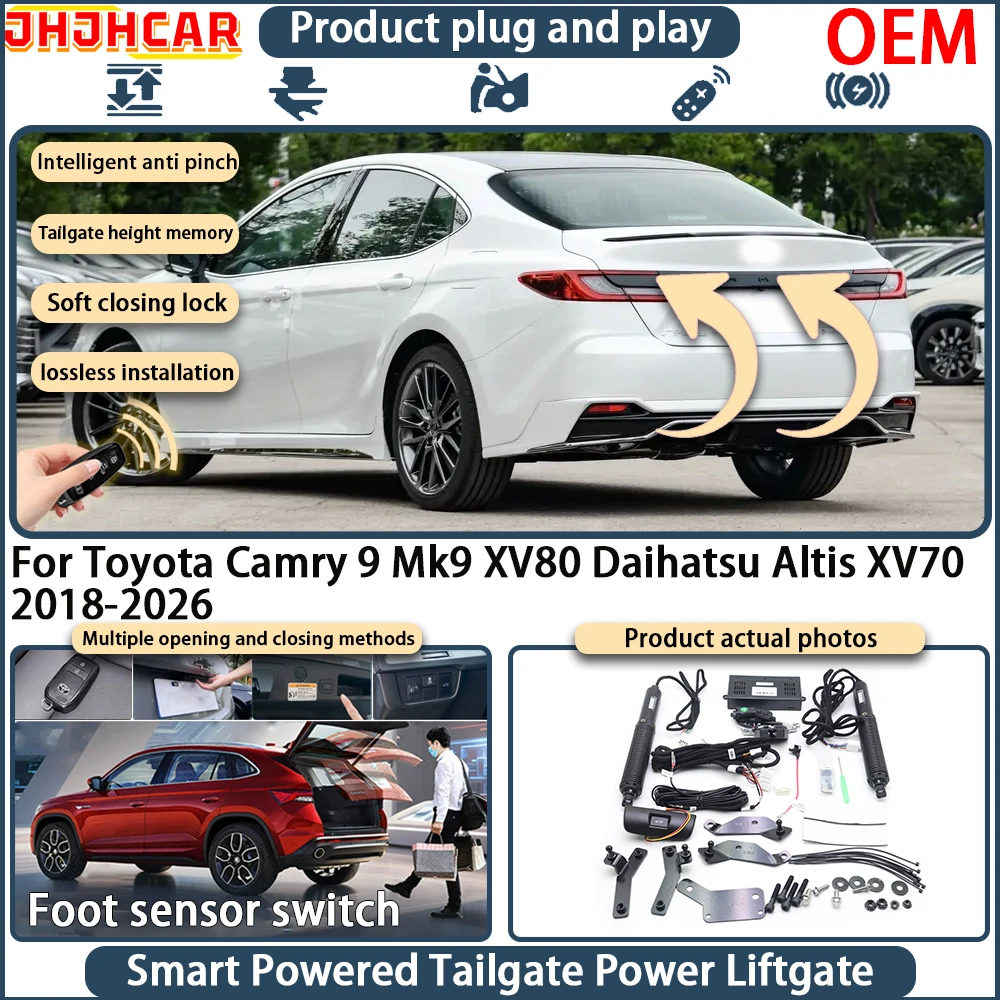 OEM Smart Electric Powered Tailgate For Toyota Camry 9 Mk9 XV80 Daihatsu Altis XV70 2018-2026 Power Liftgate Key Remote Lift Kit