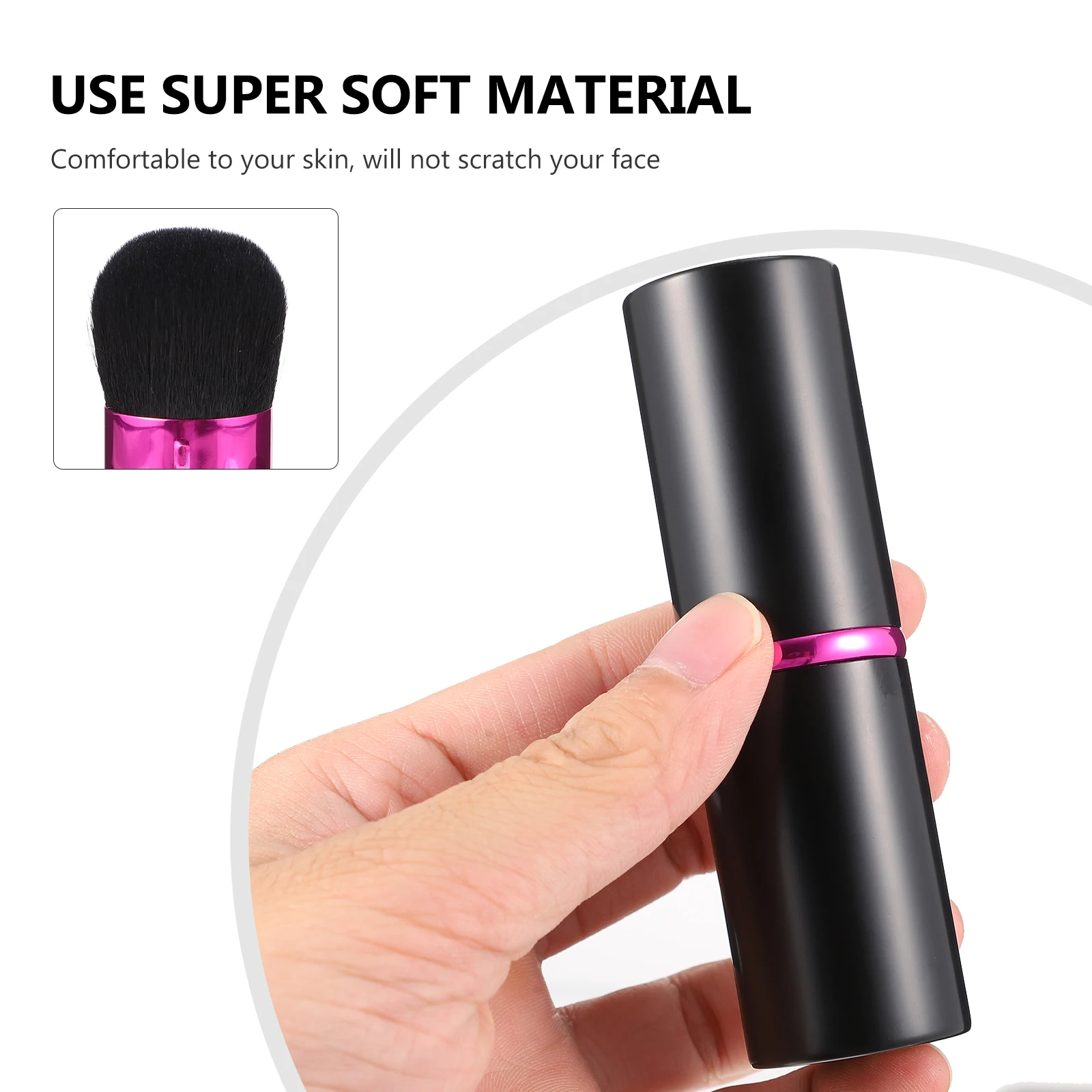 

Telescopic Makeup Brush Set Nylon Bristles Women Powder Blush Cosmetics Brushes Portable Daily Professional Gift
