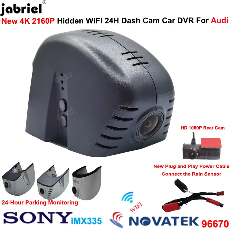 

4K Dash Cam Car DVR Camera for Audi q7 q5 q3 q2 q8 rs5 rs3 rs7 rs6 for audi a6 c7 a4 b8 b9 a3 8v 8p a5 a7 tt s3 8v s5 b9 s4 b8