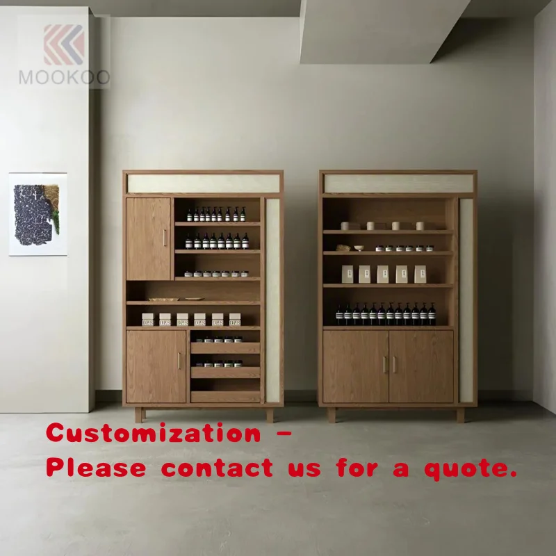 

custom.Wooden Shelves Perfume Oil Display Retail Store Fixtures Perfume Display Perfume Display Cabinet
