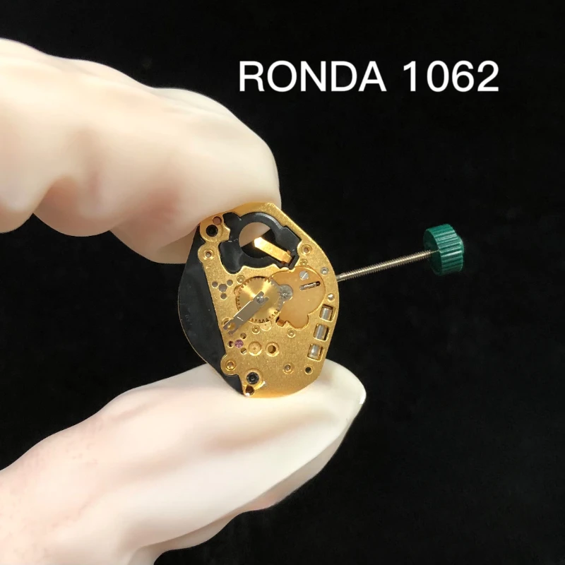 

RONDA 1062 Quartz Movement New Original Swiss Gold Silver Watch Mouvement Accessories