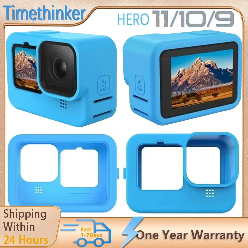 

Soft Silicone Case for Gopro Hero 12 11 10 9 Silicone Protective Full Camera Case Camera Soft Silicone Case