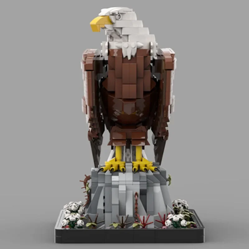 Moc Building Bricks Grassland Animal Model Iconic Bird-Bald Eagle Technology Modular Blocks Gift Christmas Toy DIY Sets Assembly