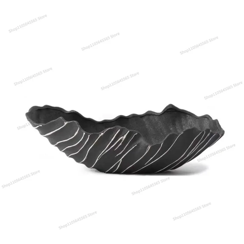 For Creative Black Fruit Plate Flower Utensils Decoration for Living Room, Study Room, Dining Room, Kitchen