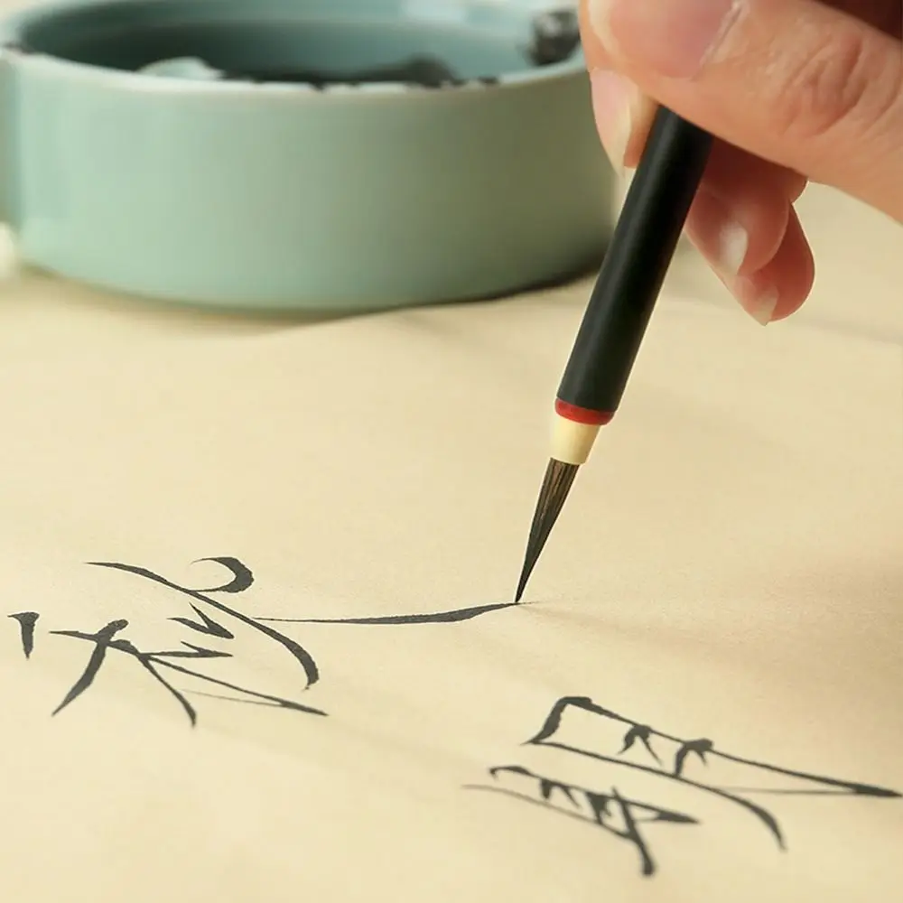 Traditional Chinese Brushes Hook Line Fine Bamboo Script Writing Brush High Quality Artist Student Painting Practice Wolf Hair