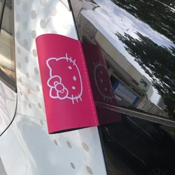 Sanrio Anime Hello Kitty Washable Label Car Sticker Cute Cartoon Car Tail Kt Cat Girls Personalized Decoration Stickers Diy Toys