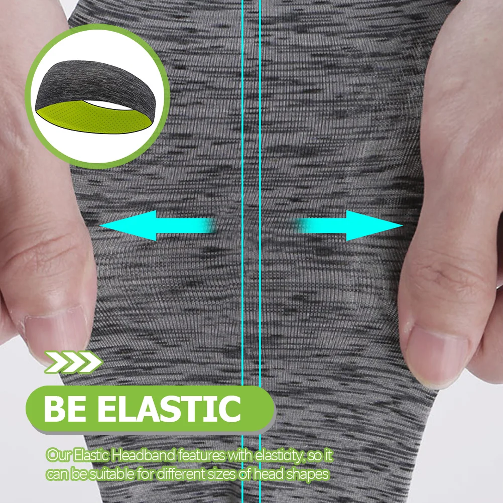

1pc Elastic Headband For Women Double Layer Breathable Sweat Absorbing Sports Headbands Yoga Fitness Running Unisex Accessory