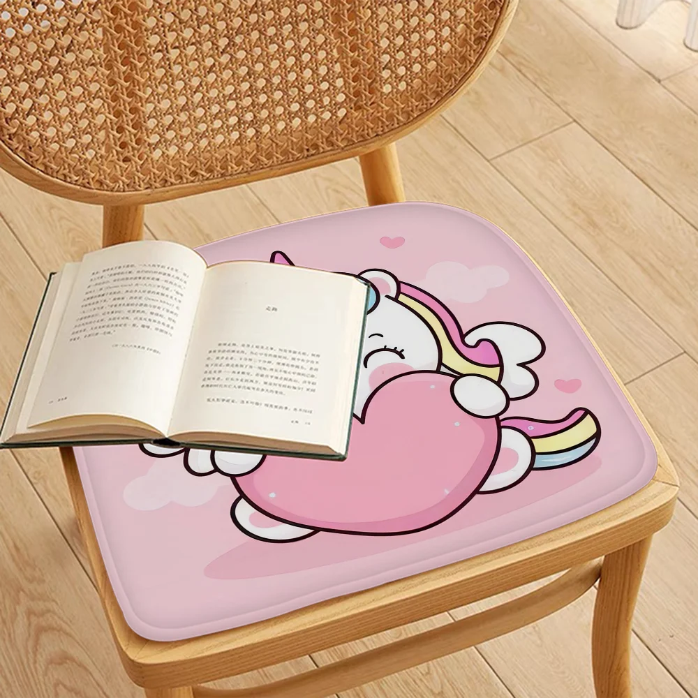 Cartoon Unicorn Nordic Printing Chair Cushion Soft Office Car Seat Comfort Breathable 45x45cm Sofa Cushion