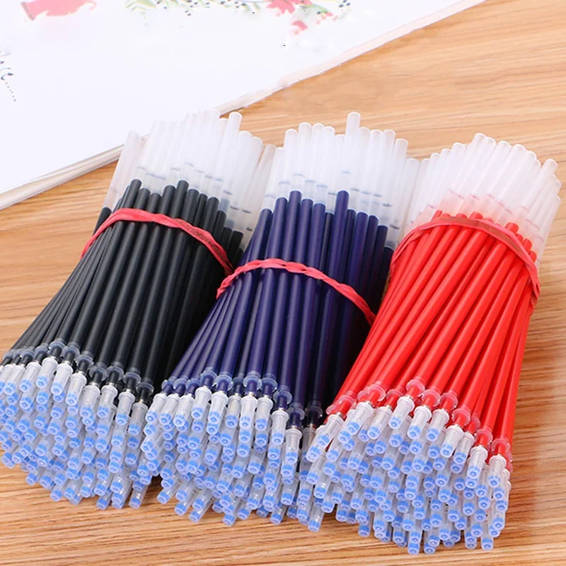 Work Gel Pen Set School supplies Black Blue Red ink Color 0.5mm Ballpoint pen Students School Office Stationery