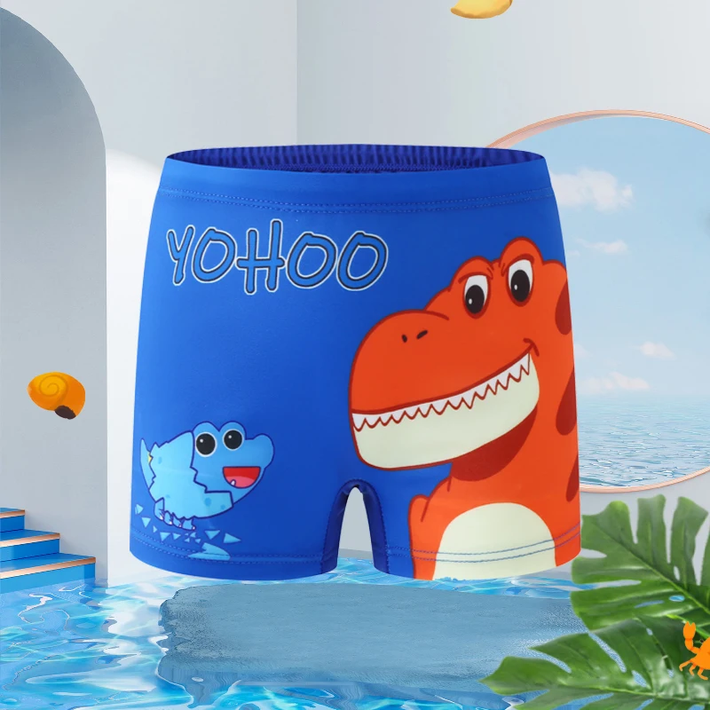 2024 Summer Baby Boys Swimming Trunks For 2-12Years Kids Beach Shorts Cartoon Pattern Swimsuit Shorts Baby Bathing Suit Swimwear