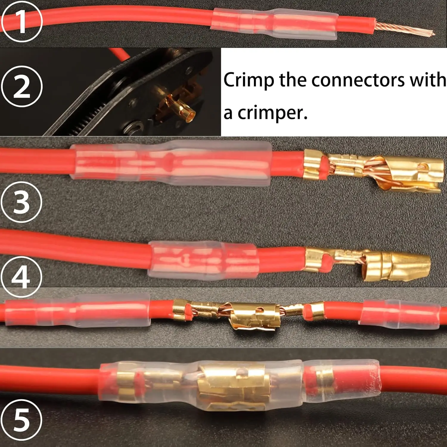 200 قطعة 3.9 مللي متر رصاصة موصلات عدة النحاس رصاصة ذكر أنثى محطات الأسلاك موصل مع غطاء عازل لمحرك دراجة نارية