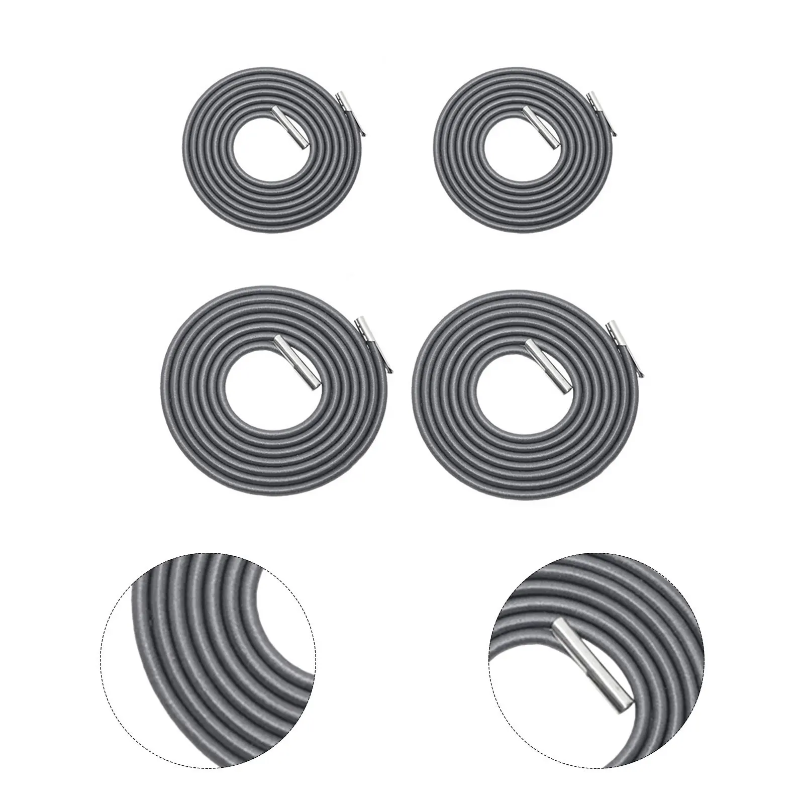 

4Pcs Rope for Chaise Longue Elastic Durable Accessories Strong Bearing Capacity Grey Compact Stretchy Rope Rubber Cord