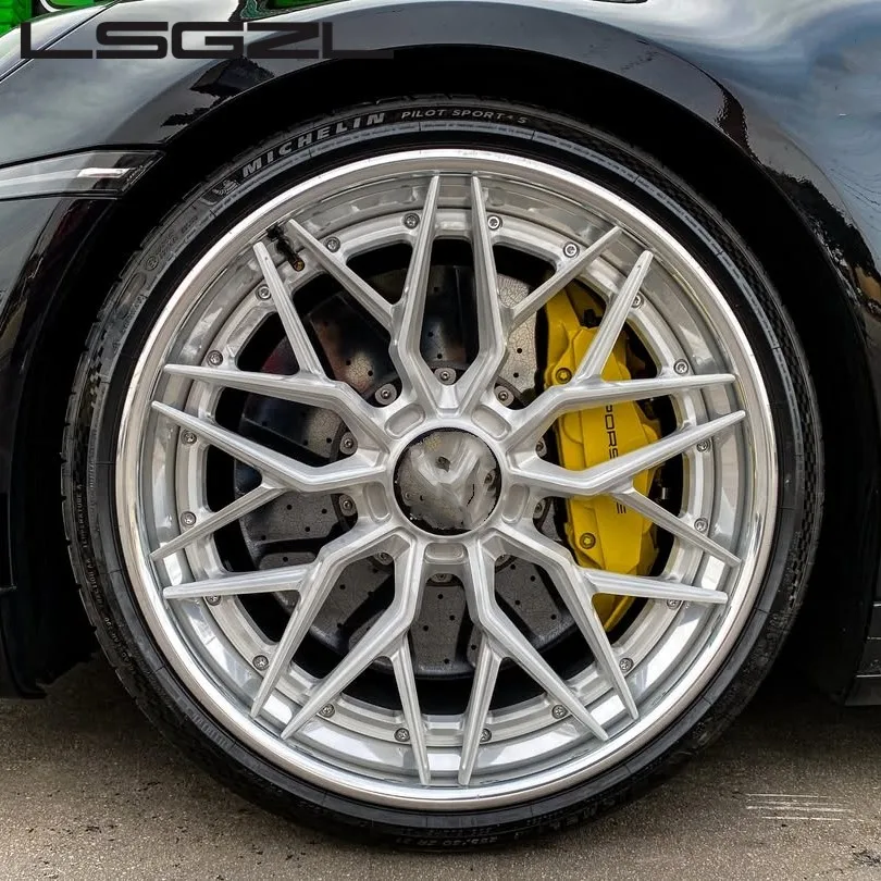 Forged 2 Piece Custom Popular 5x114.3 5x130 5x120 Rim for  C8 Sf90  Passenger Alloy Car Wheel