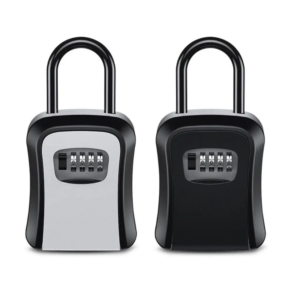 Removable 4 Digit Password Combination Lock Wall-mounted Key Box High Security Code Lock Useful Outdoor Storage Box