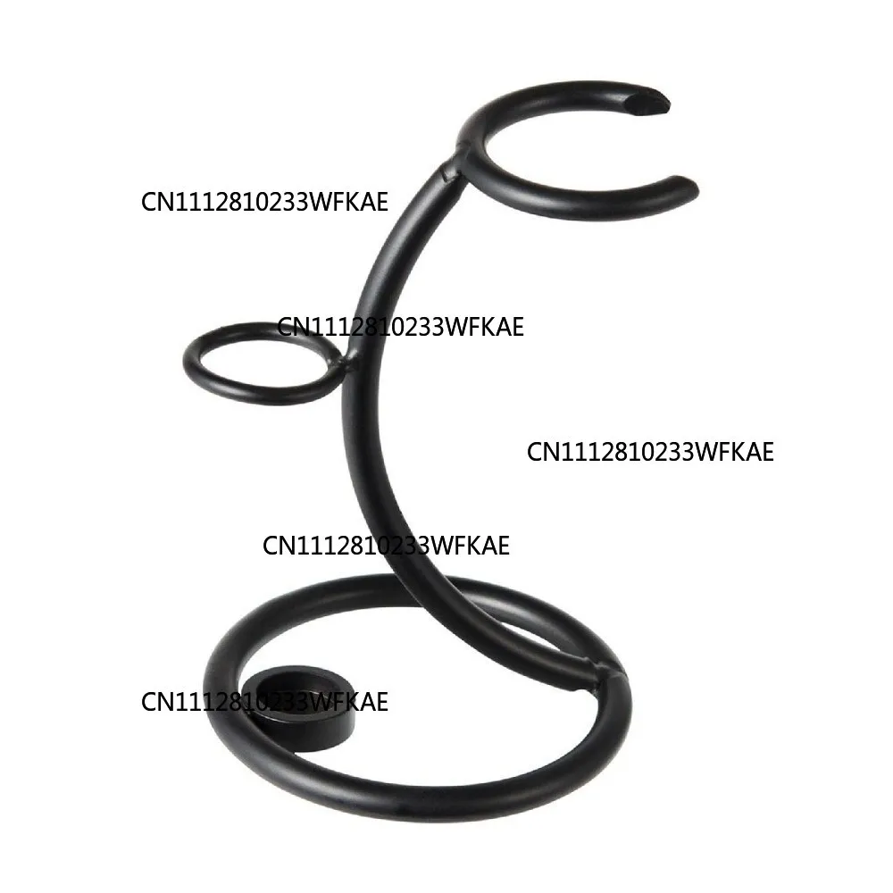 2PCS Multifunctional Metal Razor Stand Holder Mustache Grooming Accessory Art Shaving Brush Stand Razor Base Durable