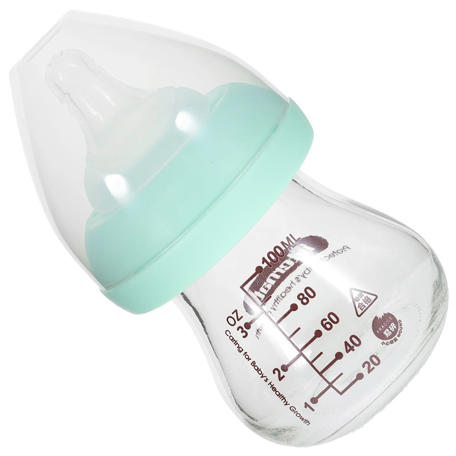 Baby Glass Feeding for Breastfed Babies Small Pacifier Milk Storage Mother