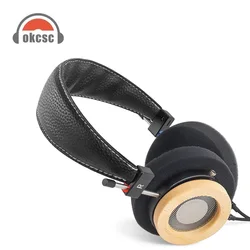 OKCSC WTD-3 Maple Wooden On-Ear Headphones Superior Sound with 40mm Speakers 3.5mm Replacement Cable HiFi Open-Back Headphones