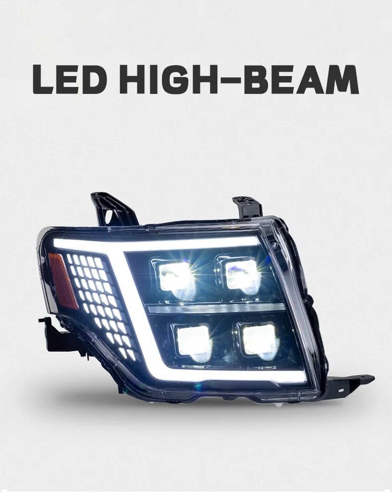 Car LED Headlights for Pajero V93 V97 2009-2021 LED Car Lamps Daytime Running Lights Dynamic Turn Signals Car Accessories