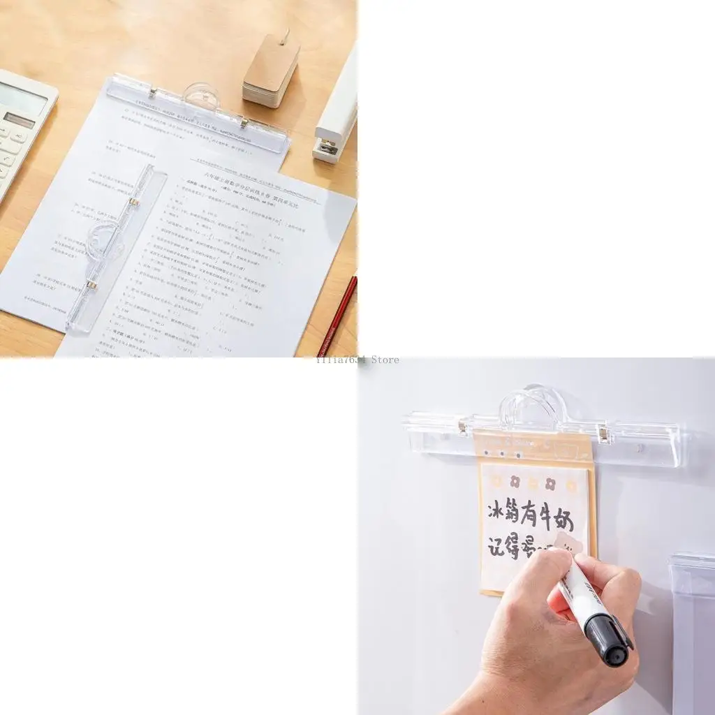 

Acrylics Clip File Holder Clip Document Organizers Clamp for Paper File