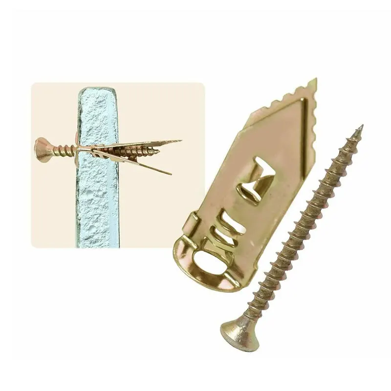 10pcs/Lot Drywall Anchors with Self-Tapping Screws | Drilling Anchors for Gypsum Board Walls