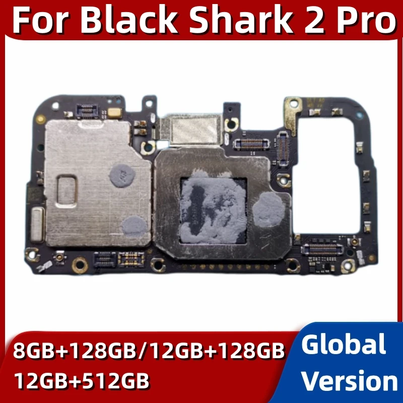 Motherboard for Xiaomi Black Shark 2 Pro, 5G Mainboard, Unlocked Main Circuits Board, 128GB, 512GB, Snapdragon 888 Processor