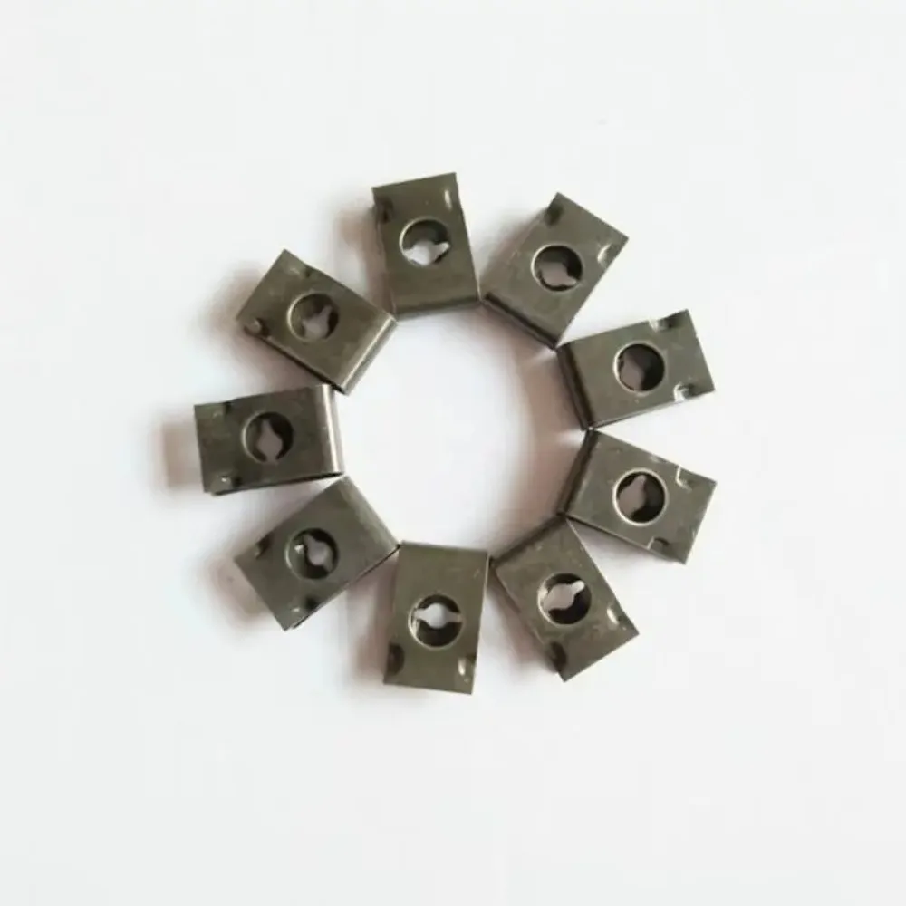 KKJOY Metal U Type Self Tapping Clips Anti Rust Locking Retainers for Car Motorcycle Moped Scooter Body Panel Mounting