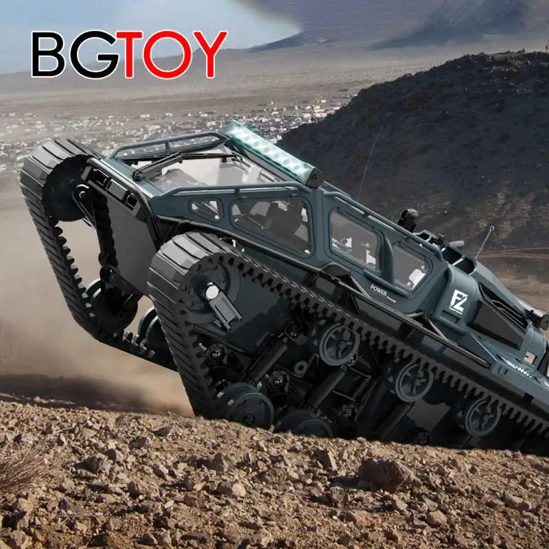 BGTOY 2.4G RC Car Tracked Tank remote control Car Off-road vehicle Outdoor Truck Toy For Boys Kids Toys Birthday Gifts